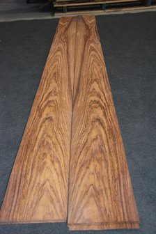Indisch Rosewood Veneer 290 x 22-24 cm | 0.6 mm | 0,667m&sup2;
