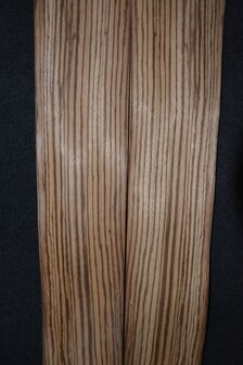 Zebrano Veneer 120 x 13-14 cm | 0.6 mm | 0,162m&sup2;