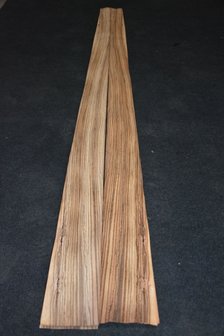 Zebrano Veneer 225 x 9-13 cm | 0.6 mm | 0,25m&sup2;