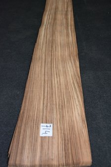 Zebrano Veneer 230 x 24 cm | 0.6 mm | 0,55m&sup2;