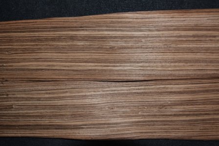 Zebrano Veneer 243 x 13-14 cm | 0.6 mm | 0,33m&sup2;