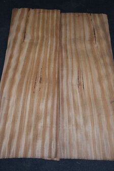 Zebrano Veneer 100 x 34-35 cm | 0.6 mm | 0,345m&sup2;