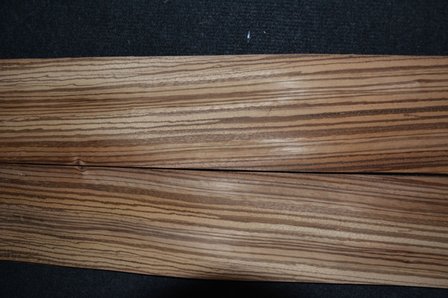 Zebrano Veneer 195 x 11x11,5 cm | 0.6 mm | 0,22m&sup2;