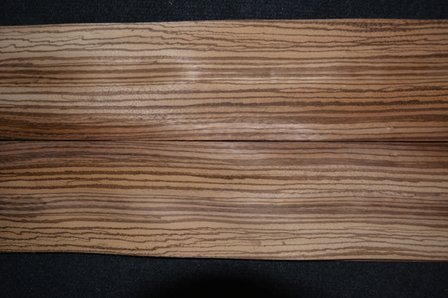 Zebrano Veneer 195 x 11x11,5 cm | 0.6 mm | 0,22m&sup2;