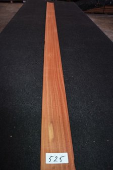Rosewood Veneer 307 x 11-14 cm | 0.6 mm |0,382 m2 | kwartiers