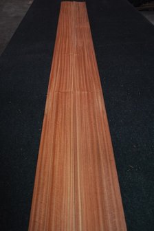Rosewood Veneer 307 x 11-14 cm | 0.6 mm |0,382 m2 | kwartiers