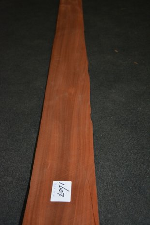 Moabi Veneer 232 x 13-14 cm | 0.6 mm | 0,31m²