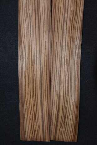 Zebrano Veneer 120 x 13-14 cm | 0.6 mm | 0,162m²