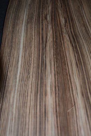 Zebrano Veneer 226x 14-15 cm | 0.6 mm | 0,33m²