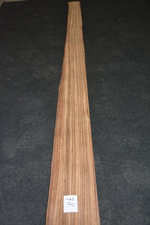 Zebrano Veneer 243 x 13-14 cm | 0.6 mm | 0,33m²