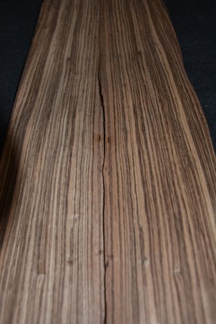 Zebrano Veneer 243 x 13-14 cm | 0.6 mm | 0,33m²