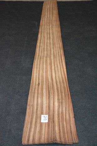 Zebrano Veneer 290 x 28-29 cm | 0.6 mm | 0,83m²