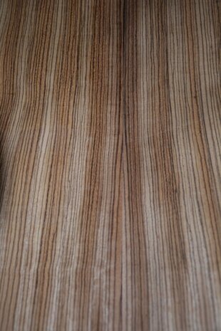 Zebrano Veneer 100 x 34-35 cm | 0.6 mm | 0,345m²