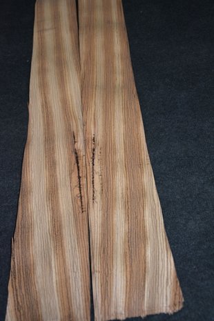 Zebrano Veneer 99 x 11,5-12 cm | 0.6 mm | 0,12m²