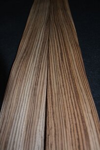 Zebrano Veneer 225 x 9-13 cm | 0.6 mm | 0,25m² Zebrano Veneer 225 x 9-13 cm | 0.6 mm | 0,25m²